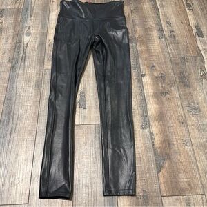 SPANX Faux Leather Leggings in Black